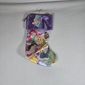 Disney Princess Girls Christmas Stocking, Brand New, Silky Smooth Purple